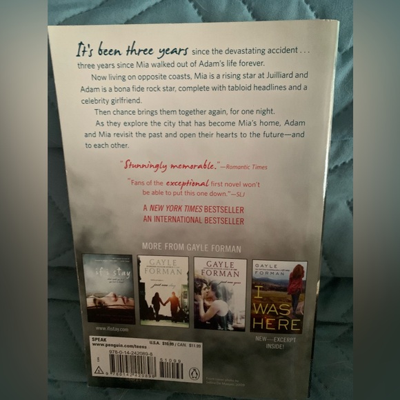 Gayle Forman Book where she went - Picture 2 of 2